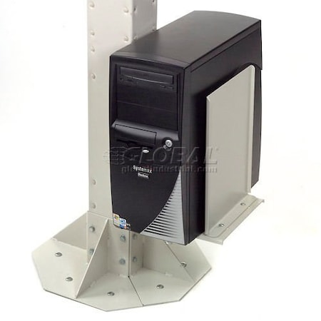 Global Industrial Computer CPU/UPS/Power Supply Holder, Beige 752148